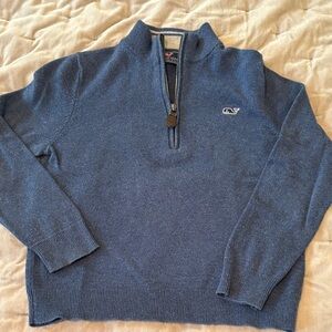 Vineyard vines Blue quarter Zip Sweater